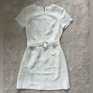 Club Monaco Ivory Textured Dress